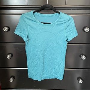 Blue Lululemon Workout T-shirt